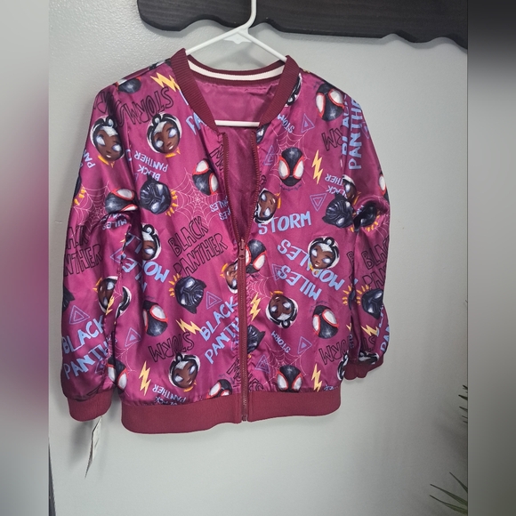 Marvel Jackets & Coats Girls Nikkolas Smith Marvel Trio Reversible Bomber Jacket - Picture 9 of 11